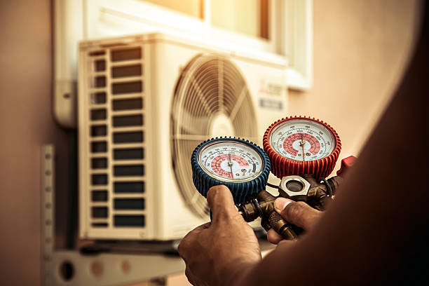 Professional Air Conditioning Service technician working in Capay, CA